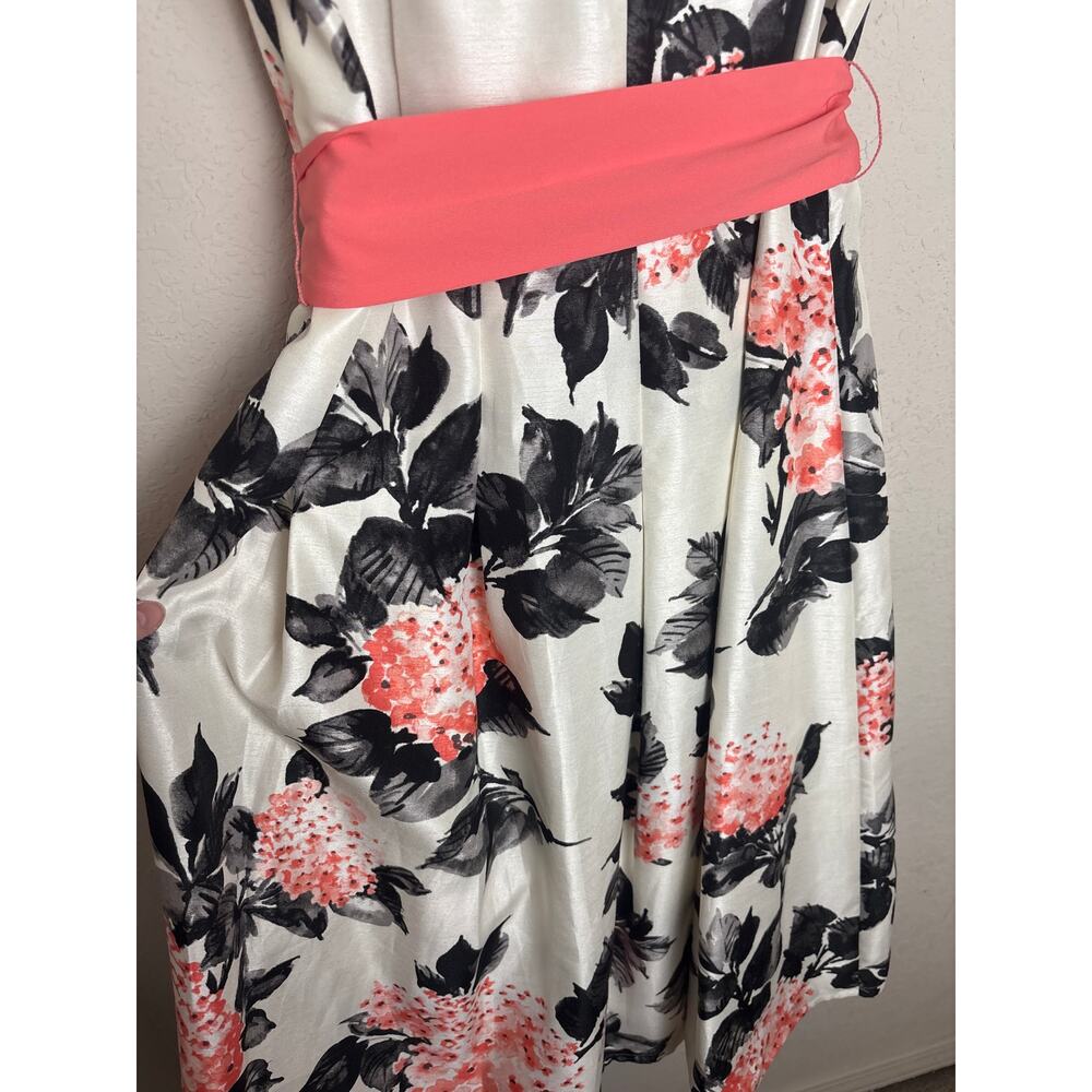 Jessica Howard Floral Ruffle Dress Size 16 - Picture 10 of 14